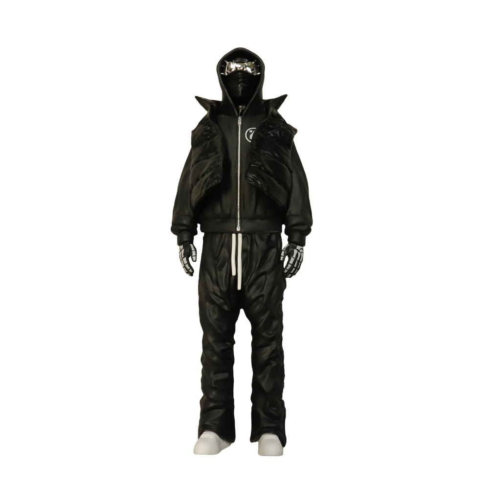 Hellstar x GLYSSIC Unathletic 1 of 500 Limited Edition Figure Black Open Box Unu